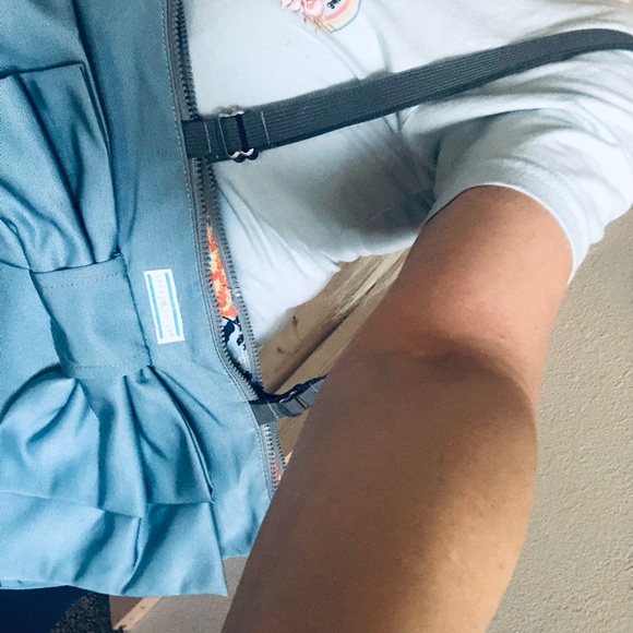 ⭐️ FLASH SALE ⭐️LARGE BEAUTIFUL BLUE PLEATED BOW  PURSE - Picture 8 of 10